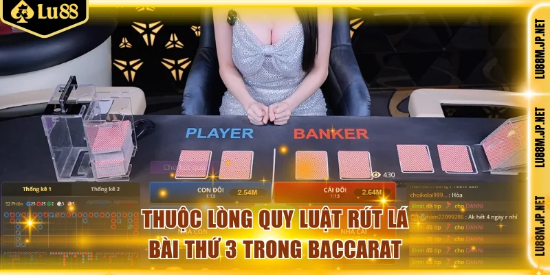 Thuộc lòng quy luật rút lá bài thứ 3 trong baccarat